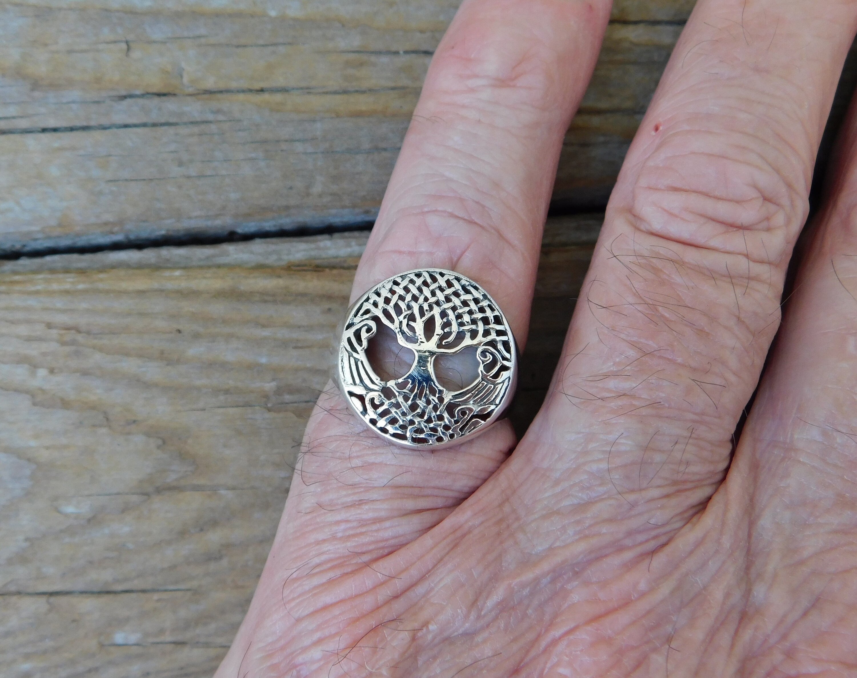 Celtic Tree of Life Ring Handmade in Sterling Silver - Etsy