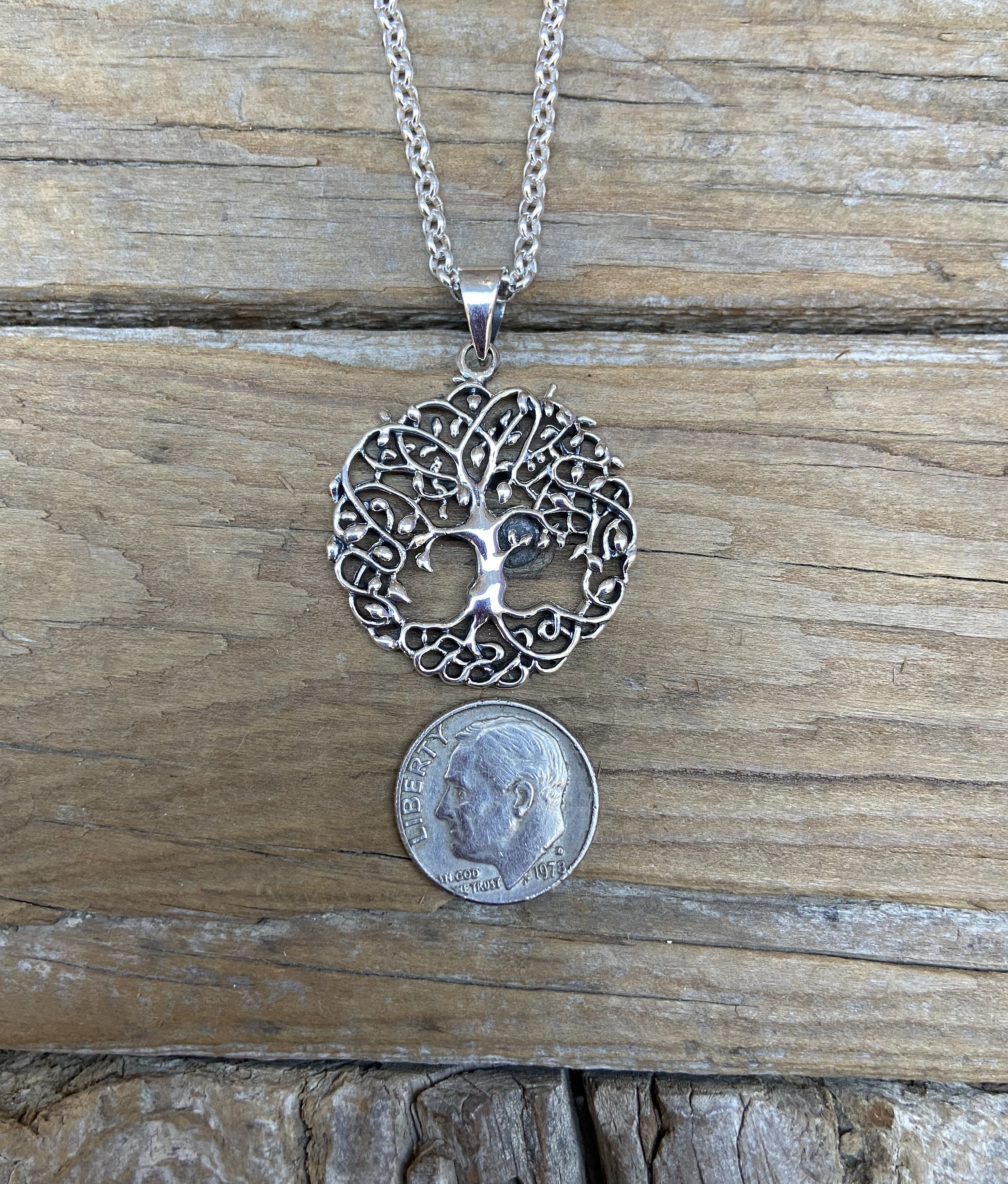 Beautiful Celtic Tree of Life Necklace Handmade in Sterling Silver 925 ...