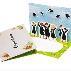 Cartes de remise des diplômes Modèles PDF pour faire des cartes pop-up