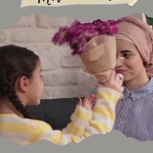 Aanpasbare digitale wenskaart met video, verzonden per e-mail, tekst | Voeg je eigen video en bericht toe | Interactieve virtuele kaart voor Moederdag