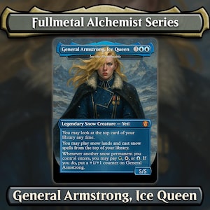 Général Armstrong, reine des glaces | Cartes magiques personnalisées pleines d'oeuvres d'art