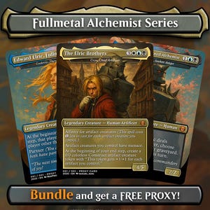 The Elric Brothers Bundle | Personalized Proxy Full Art Magic the Gathering Card Non-foil/Foil