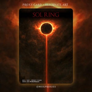Sol Ring Dark Souls Proxy: Full Art MTG Card - You Died Edition