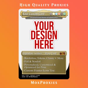 Personalisierte Magic The Gathering Karte | Nicht-Folie/Folie personalisierte Proxy | Ideales Geschenk für Magic Spieler
