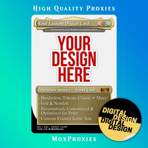 Descarga digital de tarjeta proxy MTG personalizada / Diseño personalizado de Magic the Gathering