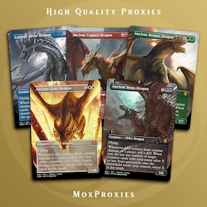 Ancient Dragons Alternate Art | Personalized Proxy Full Art Magic the Gathering Card Non-foil/Foil