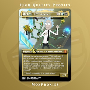 Rick Sanchez | Cartes magiques personnalisées pleines d'oeuvres d'art
