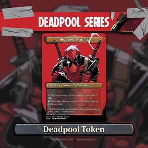 Copia de Deadpool/Carta personalizada de proxy con arte completo de Magic: The Gathering (con o sin lámina): Tarjeta de juego personalizada para Commander