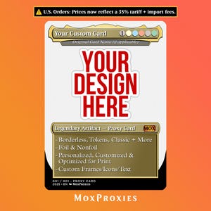 Custom Magic The Gathering Card | Non-foil/Foil Personalized Proxy | Ideal Gift for Magic Players