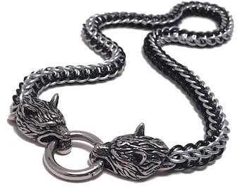 BDSM Slave Collar Wolf Paw Print Submissive Collar Black & Violet Purple