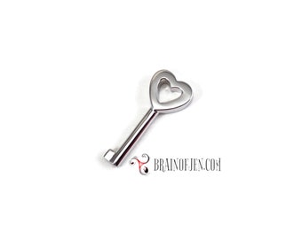 Sterling Silver Key Extra Key for 20mm Heart Lock