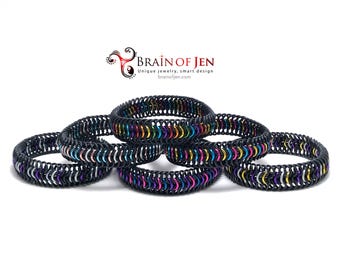 LGBTQIA Pride Stretch Bracelet Choose Your Flag Gay Trans Bi Pan Ace Nonbinary