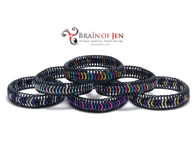 LGBTQIA Pride Stretch Bracelet Choose Your Flag Gay Trans Bi Pan Ace Nonbinary
