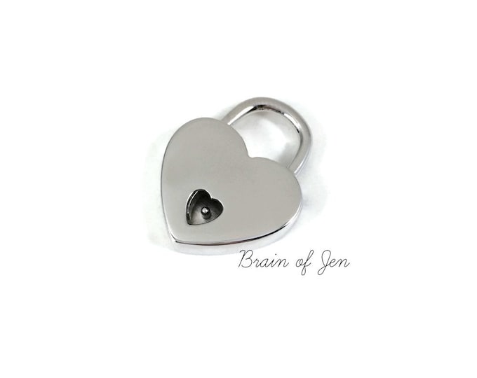 Sterling Silver Heart Lock and Keys