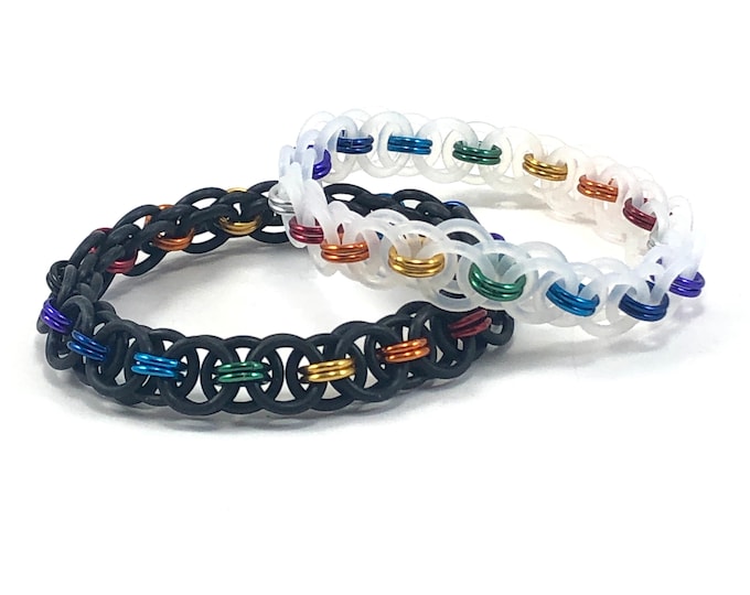 Pride Rainbow Stretch Bracelet