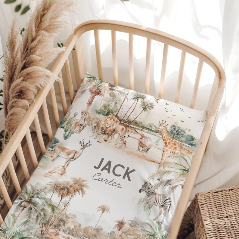 Safari crib sheet