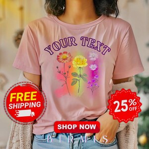Camiseta personalizada com texto retrô, camiseta universitária personalizada com cores confortáveis, adicione seu time ou nome, camiseta estilo vintage, frete grátis