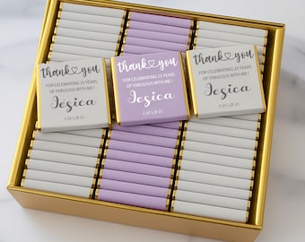 30th, 40th, 50th, 80th, 70th, 90th, 100th Birthday Party Favor, Adult Party Favors, Anniversary Chocolates, Luxury Chocolates Favors