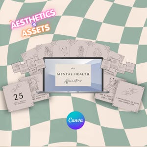 Cartes d'affirmation de la santé mentale – Modèle Canva