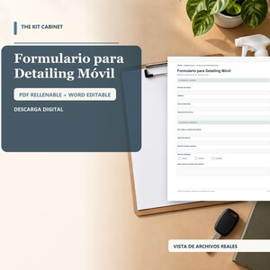 Formulario per il dettaglio mobile / PDF ricaricabile e modificabile in Word per il dettaglio dell'auto