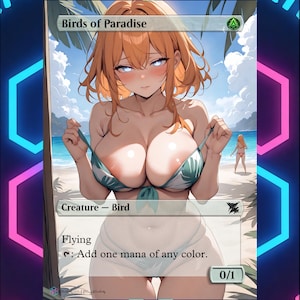 Custom Birds of Paradise MTG Cards