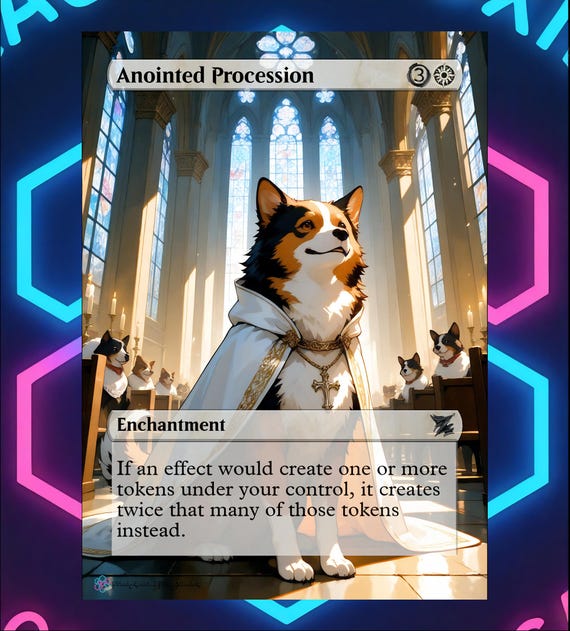 Custom Anointed Procession MtG Card Custom Anointed Procession MtG Card