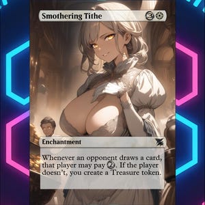 Custom Smothering Tithe MtG Card