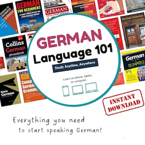 Master German Language | Complete Deutsch Learning Pack for Beginners to Advanced | PDF, Audio & Video | Instant Download