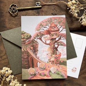 Set 5 cartoline "Fioritura"
