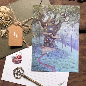 Lote de 5 postales "Misterio"