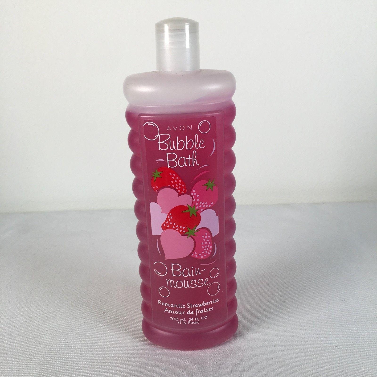 Avon Bubble Bath Bain Mousse Romantic Strawberries 24oz New Sealed