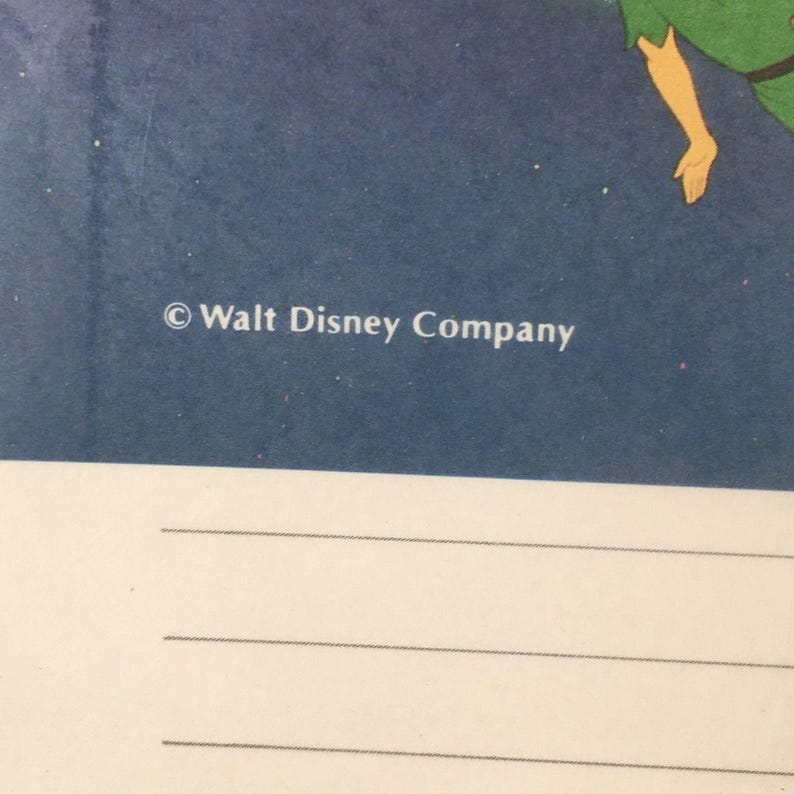 Walt Disney Tokyo Queen Peter Pan Stationary Set - Paper & Envelopes New Japan image 5