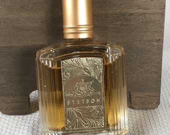Vintage Stetson Gold Cologne Splash by Coty Gold Foil Label 2.25 fl oz