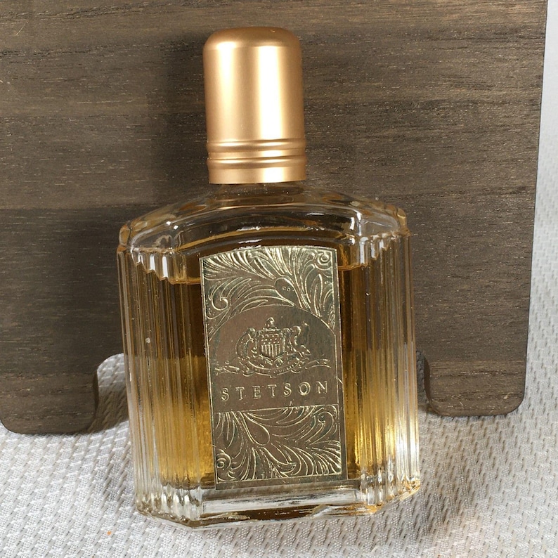 Vintage Stetson Gold Cologne Splash by Coty Gold Foil Label 2.25 fl oz image 1