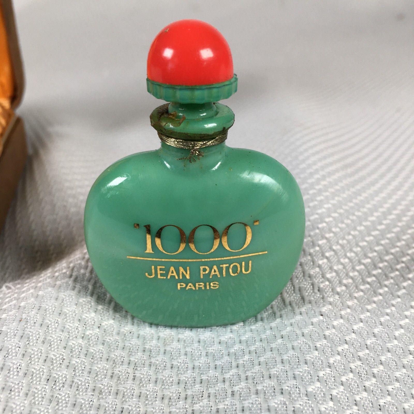 ヴィンテージ ジャン・パトゥ 1000 パリ 小型グリーン香水ボトル