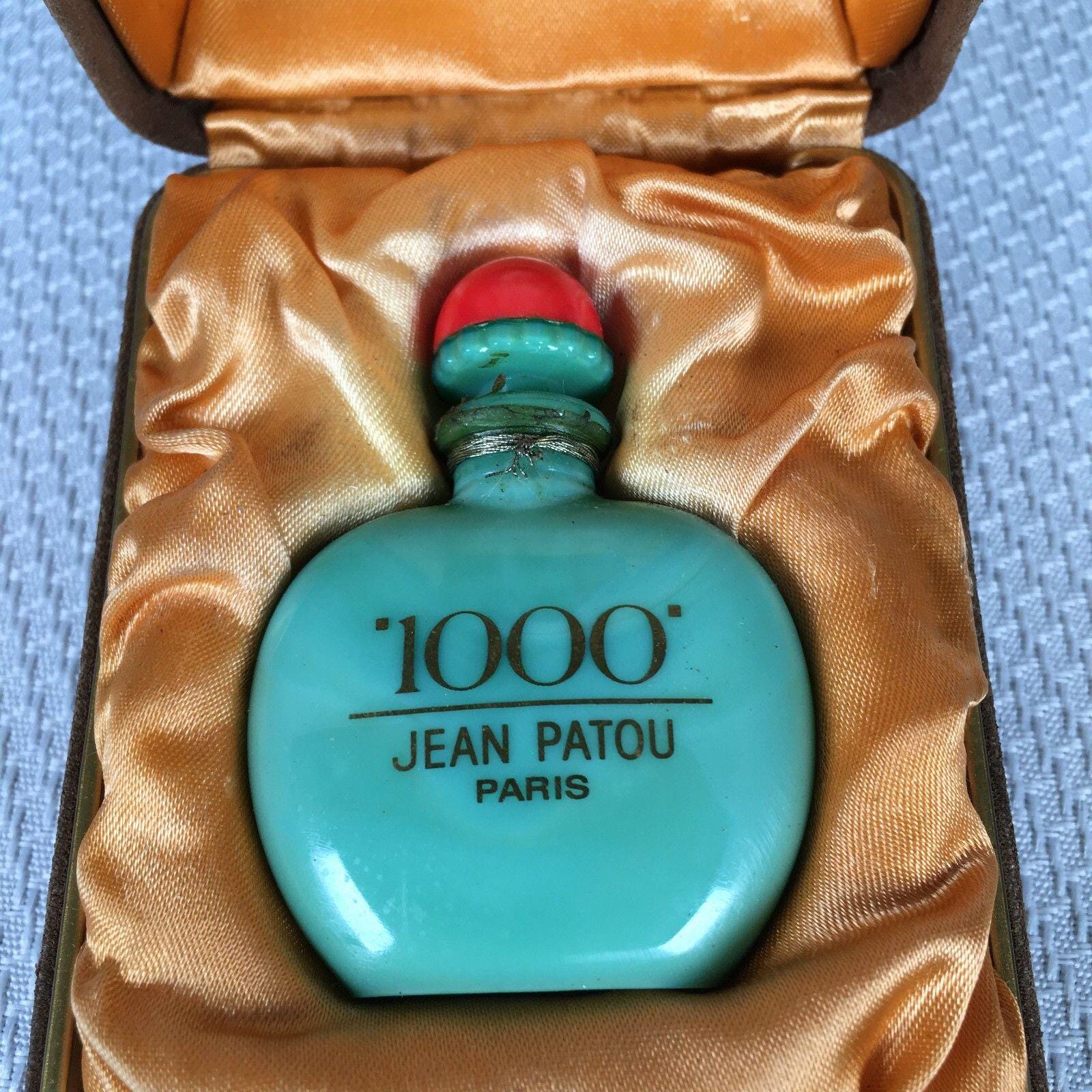 ヴィンテージ ジャン・パトゥ 1000 パリ 小型グリーン香水ボトル