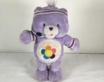 Vintage 2004 Care Bears Fit & Fun Harmony Bear Workout Musical Talking Animated