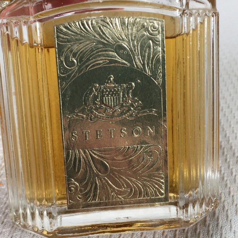 Vintage Stetson Gold Cologne Splash by Coty Gold Foil Label 2.25 fl oz image 2