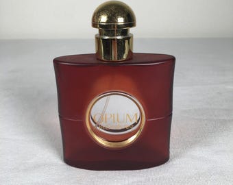 Yves Saint Laurent Opium Parfum Vintage 70s Red Case Perfume Vial