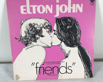 Friend's de Elton John, banda sonora original, grabación en vinilo, PAS 6004, 1971