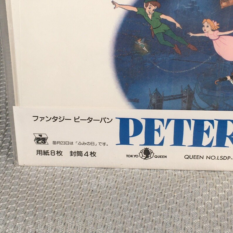 Walt Disney Tokyo Queen Peter Pan Stationary Set - Paper & Envelopes New Japan image 4