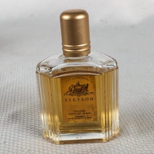 Vintage Stetson Gold Cologne Splash by Coty Gold Foil Label 2.25 fl oz image 3