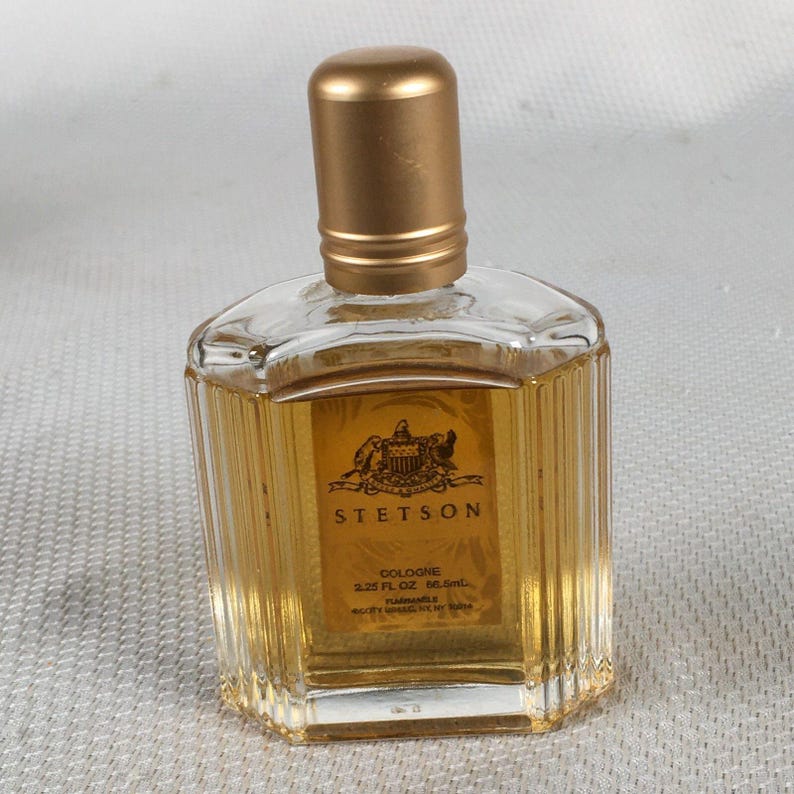 Vintage Stetson Gold Cologne Splash by Coty Gold Foil Label 2.25 fl oz image 3