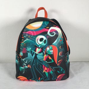 Loungefly Disney Nightmare Before Christmas Jack & Sally mini-rugzak kleurrijk