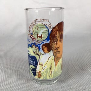 Bicchiere da bere vintage del 1977 Star Wars LUKE SKYWALKER Burger King in edizione limitata