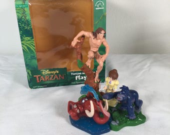 Vintage 1999 Disney's Tarzan and Friends Playstet PVC #42622 Applause NOS