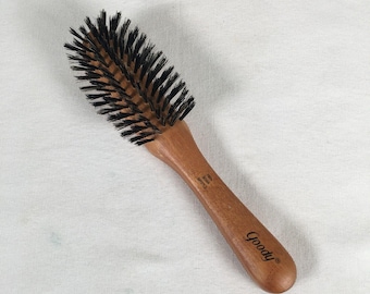 Vintage Goody Wooden 100% Boar Bristle Hair Brush 8" Hair Products