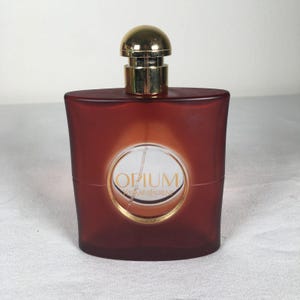 Vintage YSL Opium for Women All Glass Eau de Toilette Empty Bottle 3oz