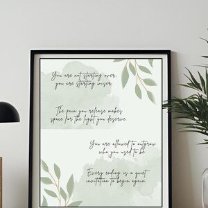 Motivational Digital Print – 4 Inspirational Quotes About Spirituality | Zen Wall Art