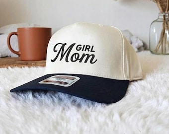 Girl Mom Embroidered Hat, Gift For New Mom, Personalized Cap, Mothers Day Gift, Mom Est, Gift For Mother, Personalized Mom Hat, Mom Gift